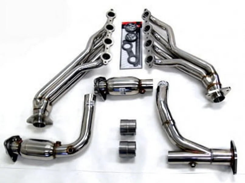 Catted Long Tube Header suitable With 2007 thru 2013 Chevy 1500 6.2L LS3 L92 By OBX-RS