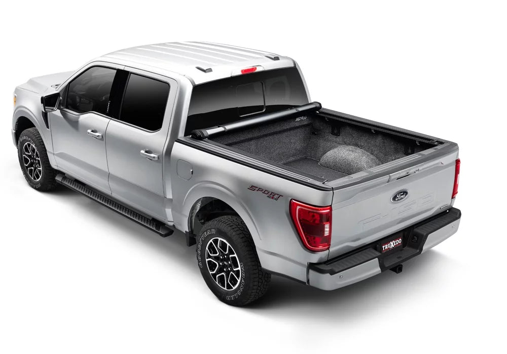 TruXedo Pro X15 Soft Roll Up Truck Bed Tonneau wrap | 1498301 | appropriate with 2015 - 2023  F-150 6' 7" Bed (78.9") , Black