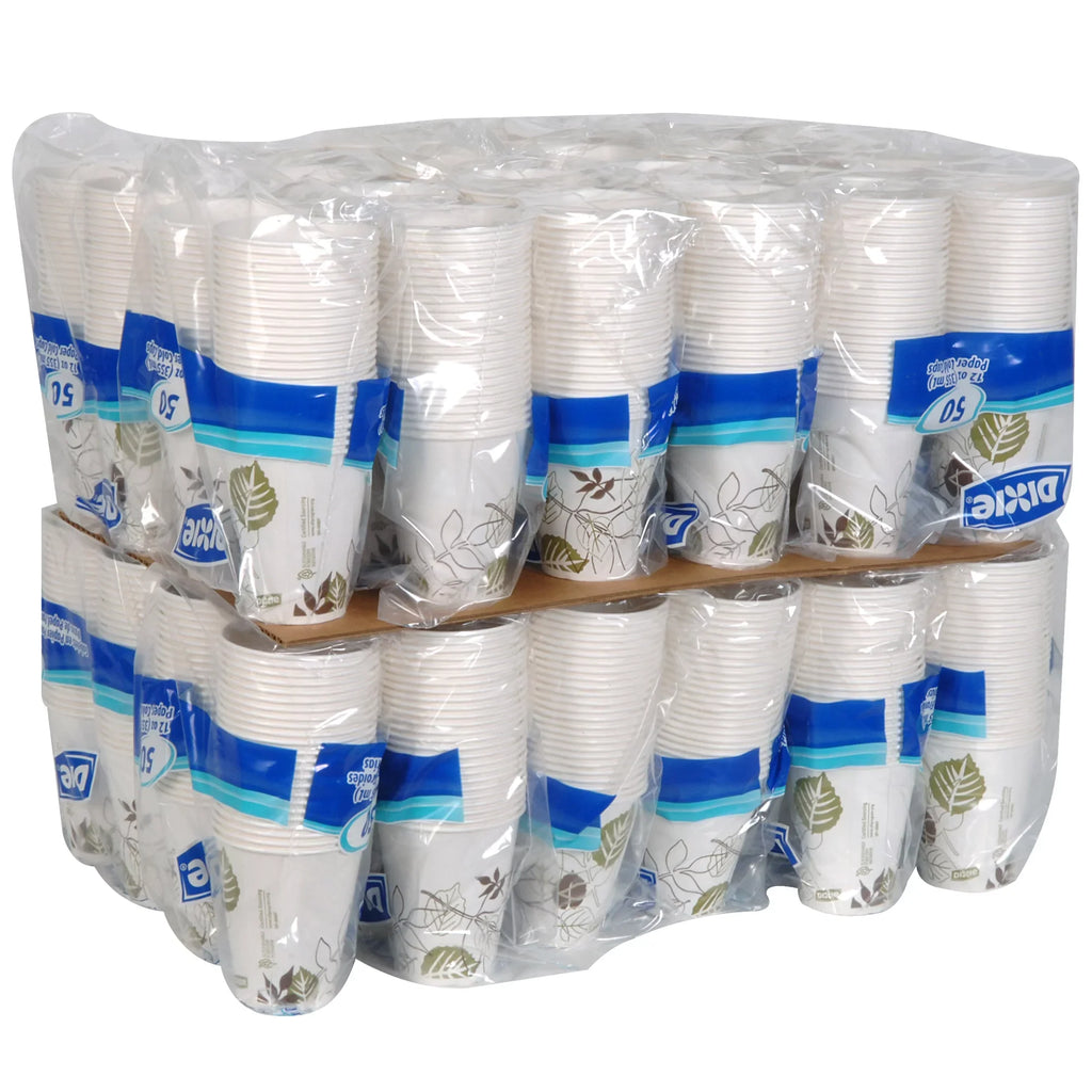 Polycoated Paper Cold Cup by GP PRO (Georgia-Pacific), Pathways, 1,200 Count (50 Cups Per Sleeve, 24 Sleeves Per Case). Dixie® (12FPWS) 12 oz