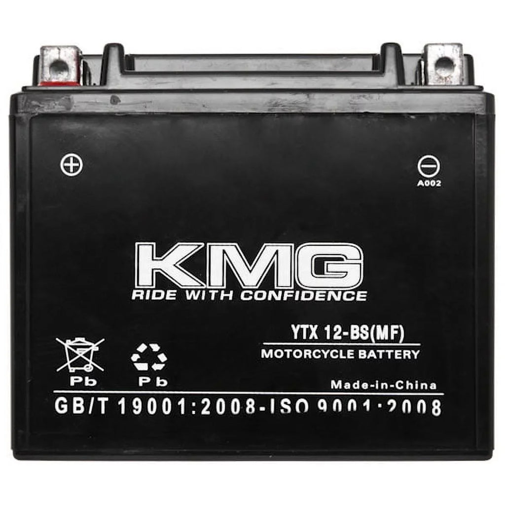 KMG Battery matching with Suzuki 1000 GSX-R1000 2001-2004 YTX12-BS Sealed Maintenance Free Battery High PerFormance 12V SMF OEM Replacement Powersport Motorcycle ATV Scooter Snowmobile