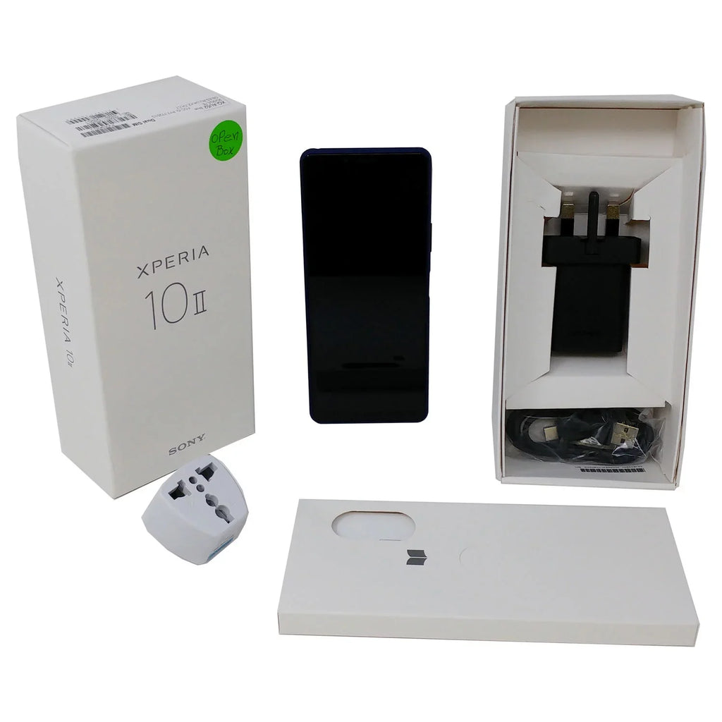 Open Box  Xperia 10 II 128GB XQ-AU52 Dual SIM GSM Unlocked 4G Smartphone - Blue