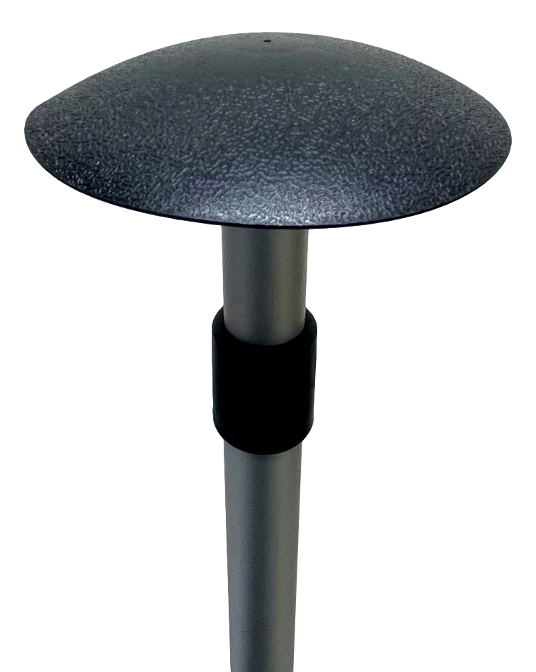Pactrade Marine vessel Pontoon protector Support Pole Adjustable Telescopic Height Mushroom Top Aluminum / Injected PP Tall Short Round Base Snap-on Fastener Tip & Rubber Cap (Length: 29" - 52")