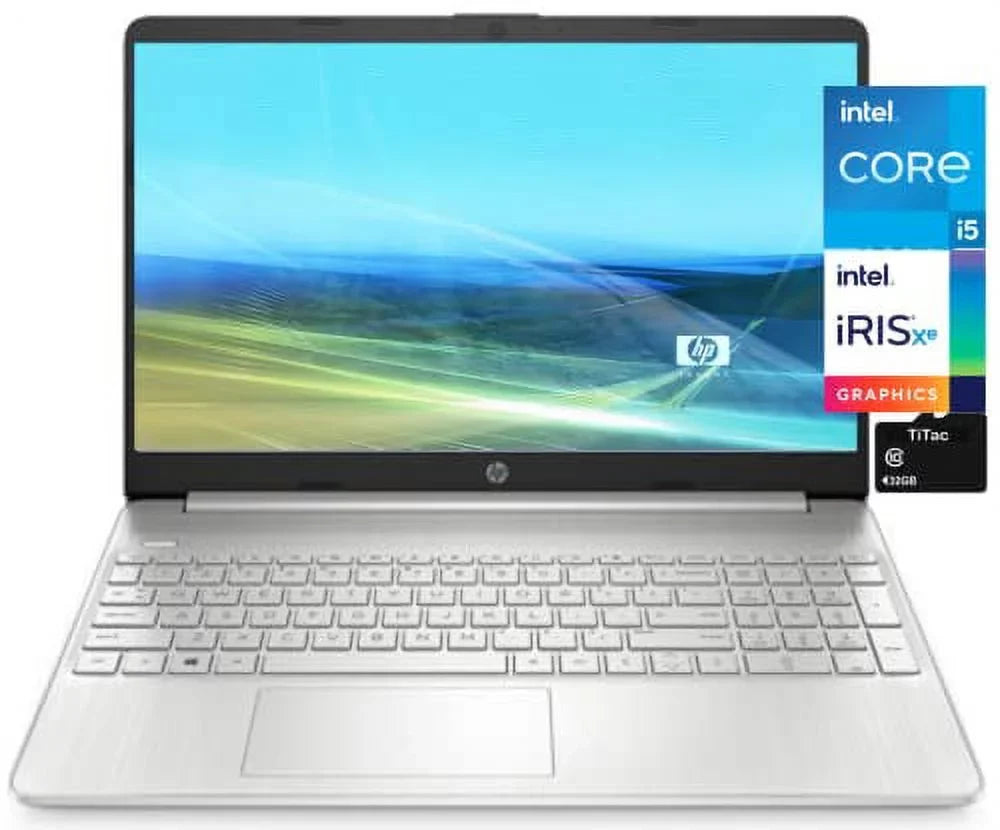 2021  15.6 Inch Full HD 1080P Business Laptop, 11th Gen  Quad-Core i5-1135G7, 8GB DDR4 RAM, 256GB PCIe SSD,  Iris Xe Graphics, USB-C, HDMI, Wi-Fi, Windows + TiTac Card, Silver