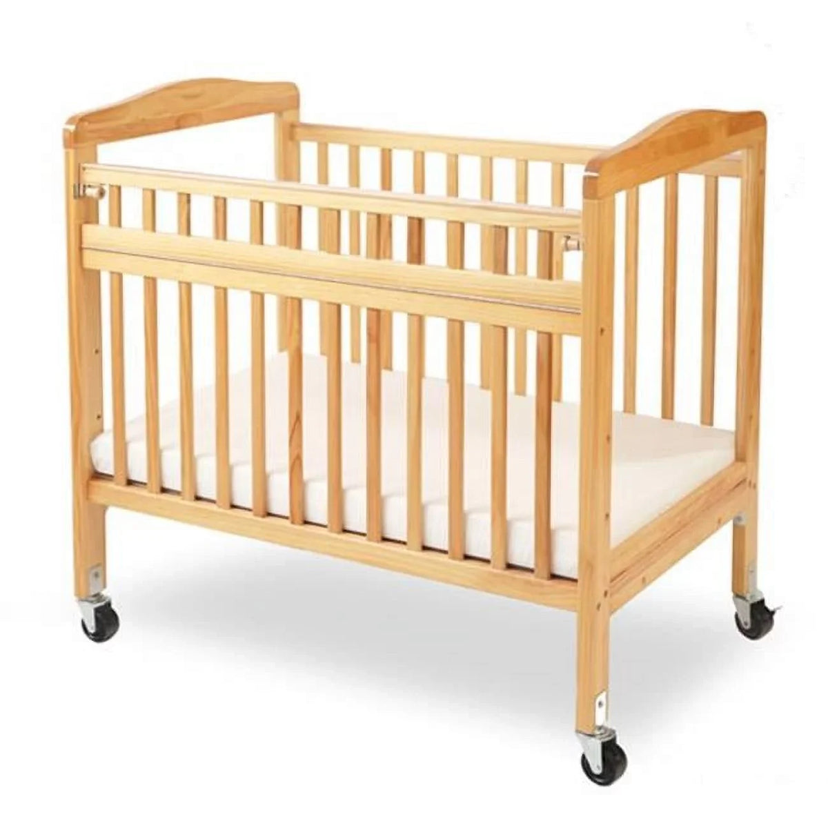 Baby Mini/Portable Non-folding Wooden Window Crib with Safety Gate. L.A