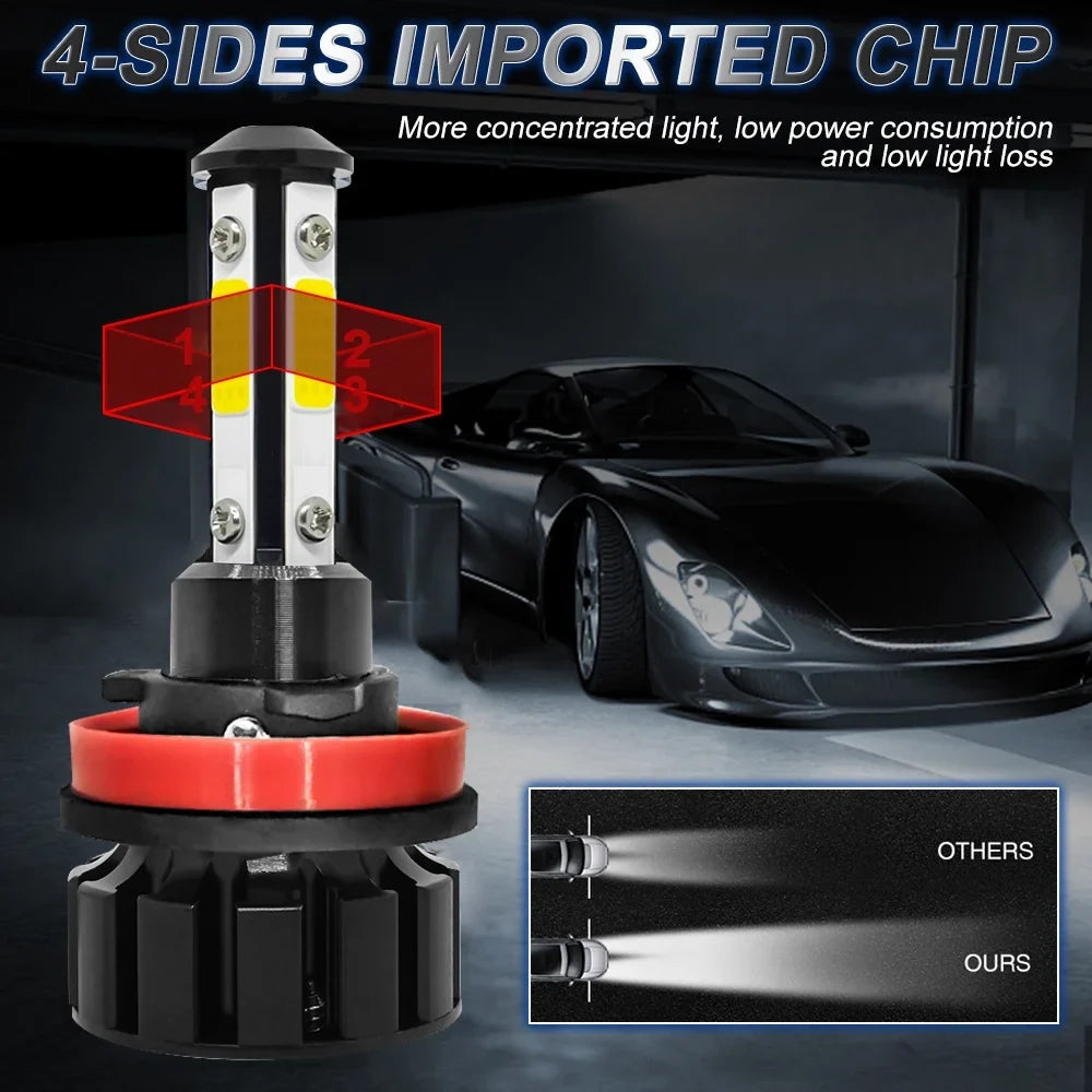 BMZONCC 9005 H11 LED Headlight H11 Fog Light Bulbs Combo for  4Runner 2010-2014 2015 2016 2017 2018 2019 2020