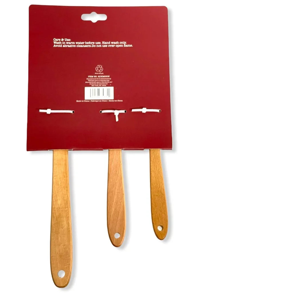 Spatula Set  LL Letter with Hard Wood Handles. Rae Dunn Silicone Spatula 3 Pc
