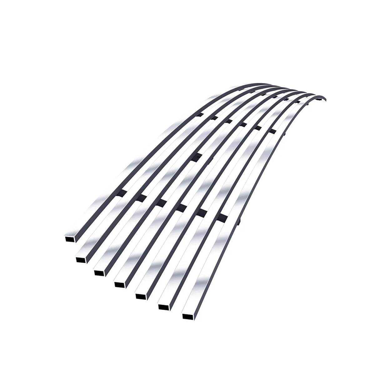 APS Premium Stainless Steel Silver 8x6 Horizontal Billet Grille suitable with Dodge Durango 2011-2013 Lower Bumper N19-C96866D