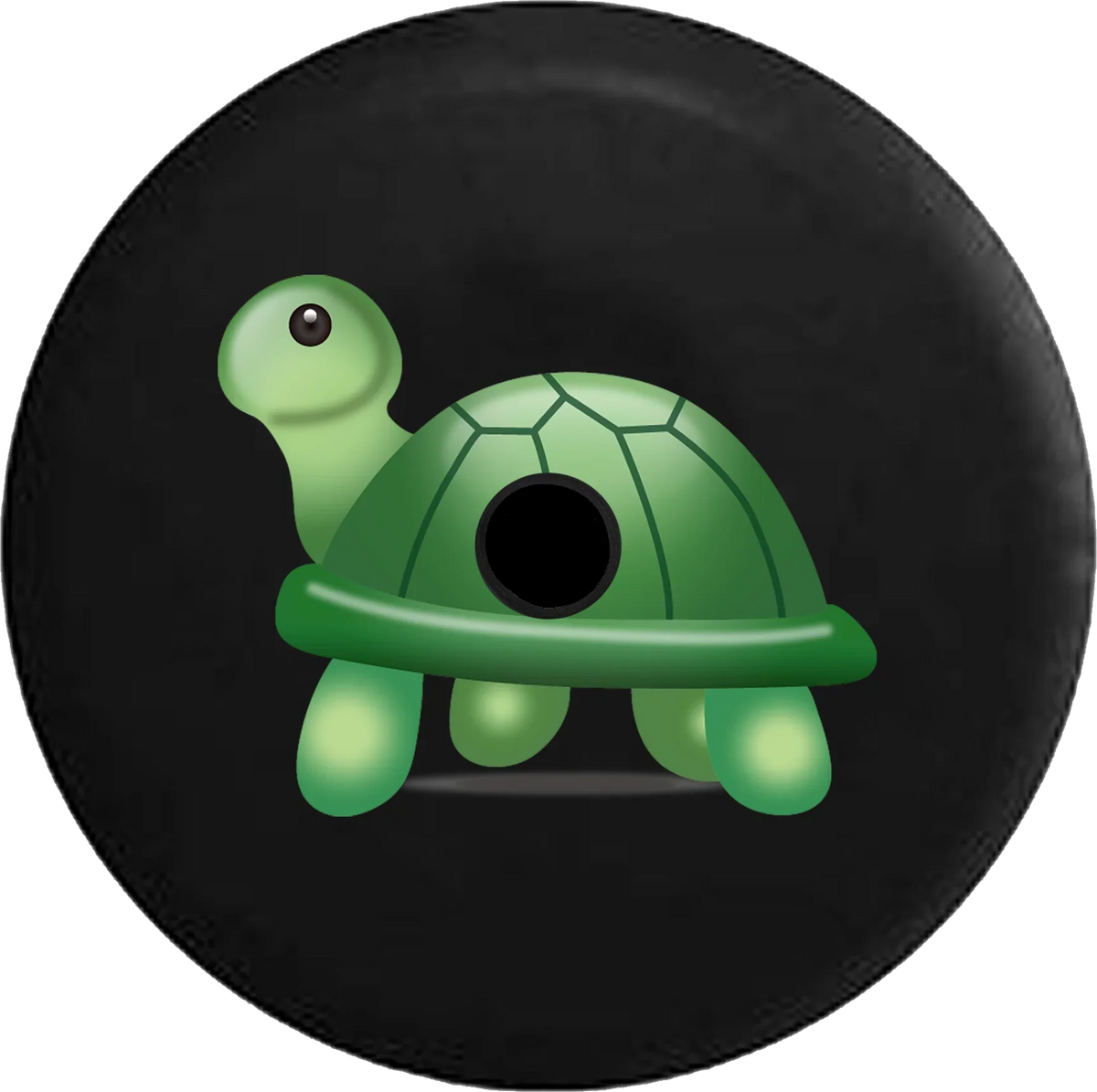 2018 2019 Wrangler JL Backup Camera Cute Little Green Turtle Text Emoji Spare Tire protector for Jeep RV 33 Inch