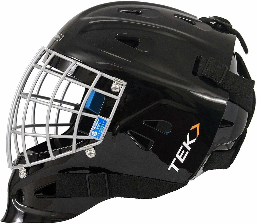 PowerTek V3.0 TEK Ice Hockey Goalie Helmet with Cage Mask, CSA Approved - Senior