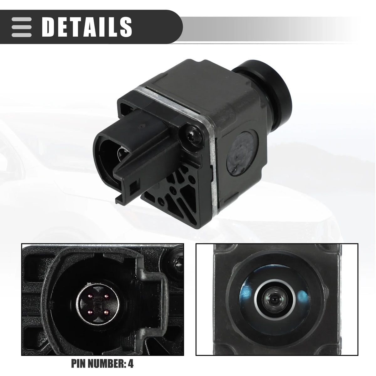 Rear View Backup Camera for Audi A4 Allroad 2017-2023 Plastic Metal No.5Q0980546A Gray