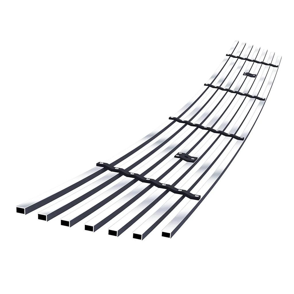 APS Premium Stainless Steel Silver 8x6 Horizontal Billet Grille suitable with Dodge Durango 2011-2013 Lower Bumper N19-C96866D
