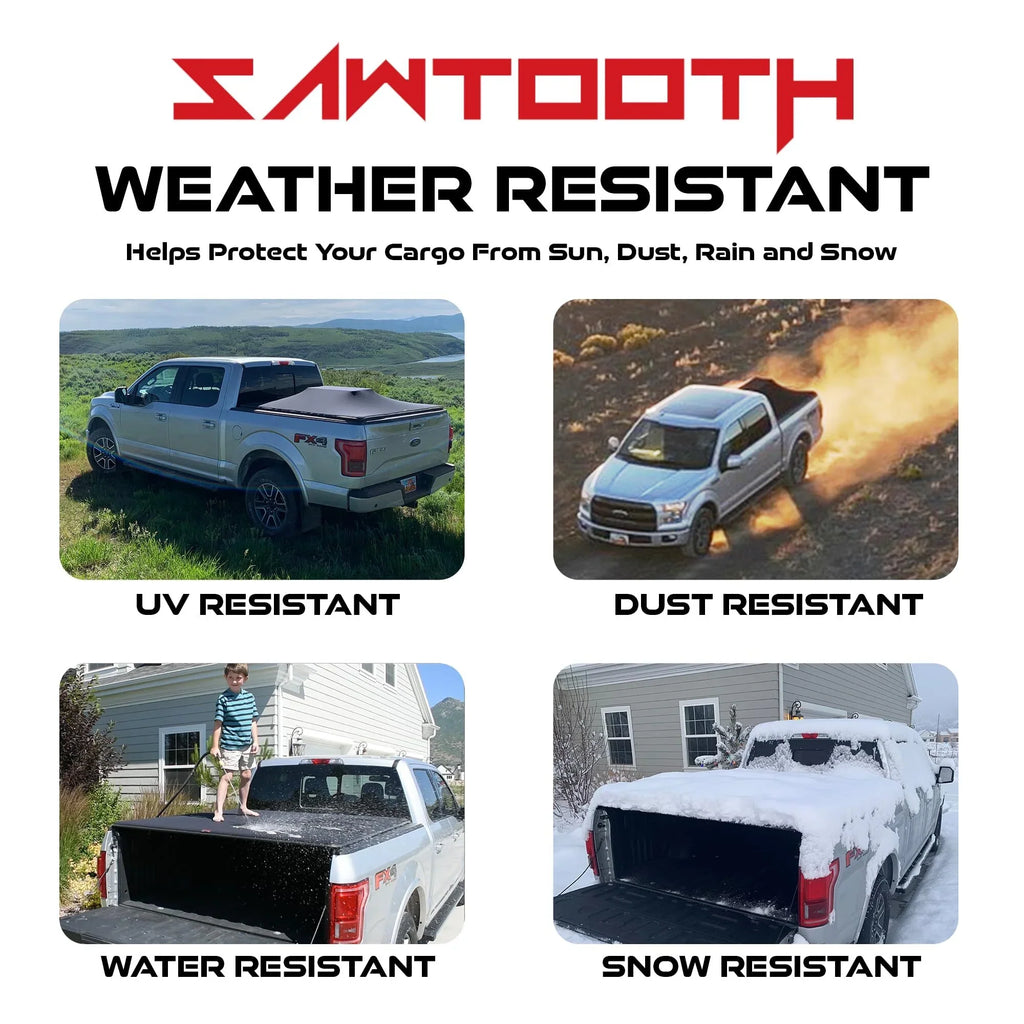 Sawtooth Expandable Tonneau shield | matching with 2019-Present Ram 1500, 2500, 3500 | 5'-7" Bed