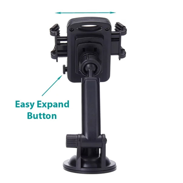 Premium Car Mount Holder Windshield Dash Cradle Window Glass Swivel Cradle Strong Suction VDJ for Motorola Moto E LTE E4 PLUS, G4 Play, G5 PLUS (XT1687) X 2 (2nd Gen) Z Play Droid Z2 Force Play