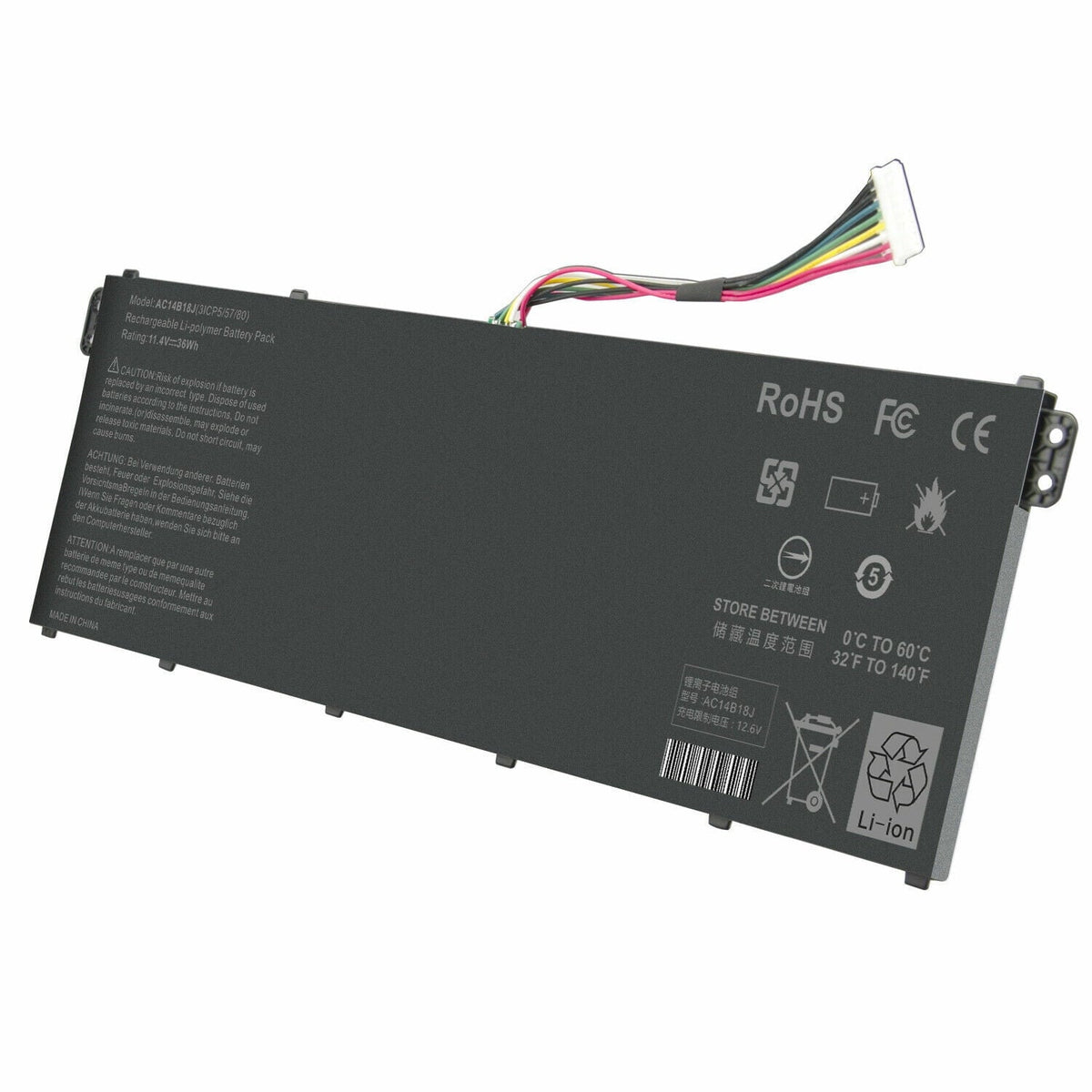 AC14B13J Laptop Battery for  Chromebook CB3-531 CB5-571 CB3-111 C810 C910