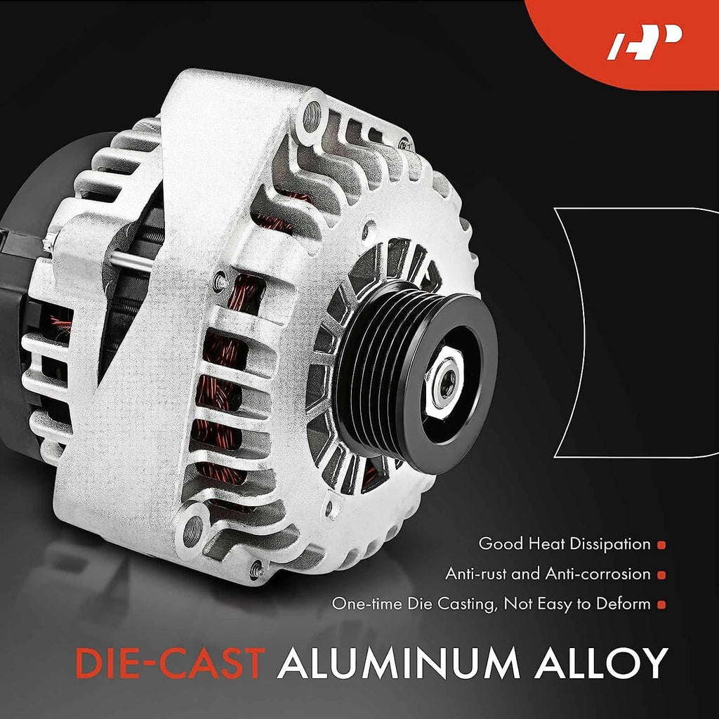 A-Premium Alternator suitable with Isuzu Trooper 2000-2002 & Acura SLX 1999, V6 3.5L, 90Amp 12Volt CW 6-Groove Clutch Pulley