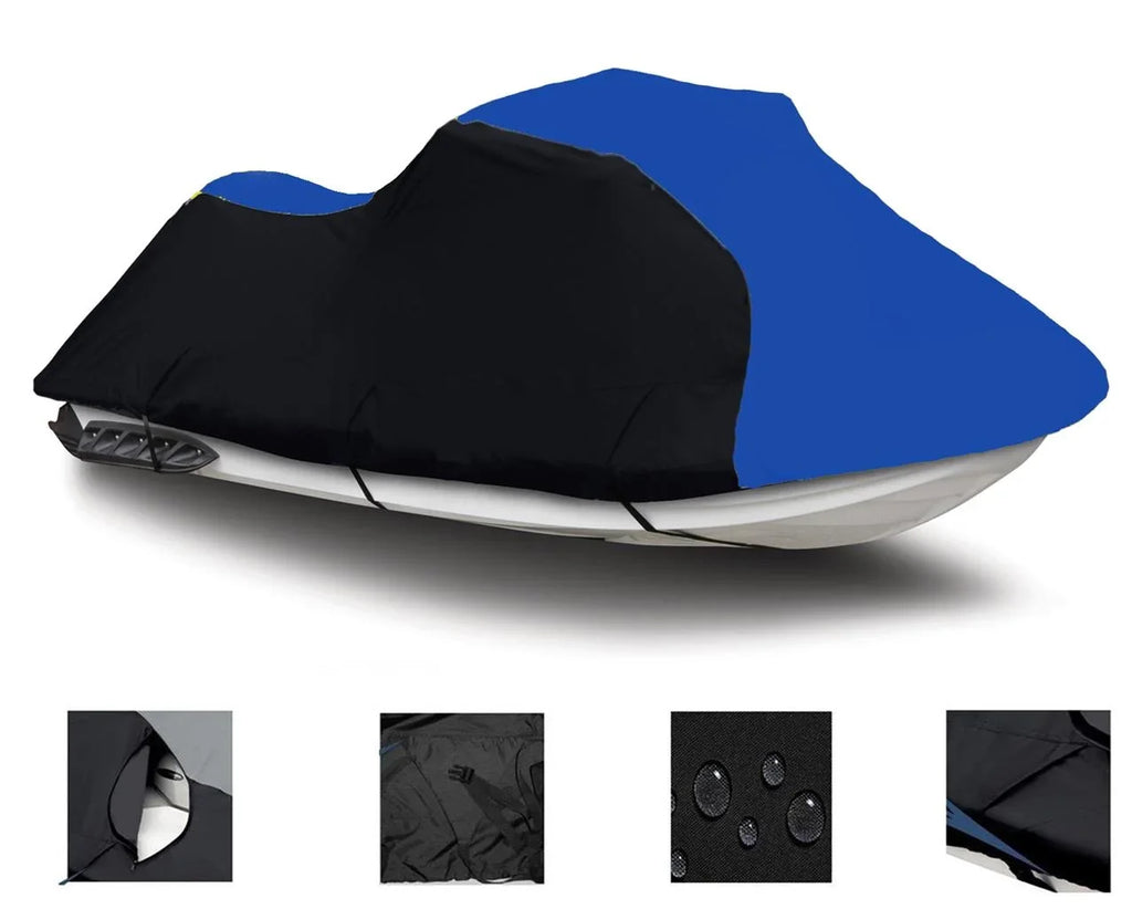 BLACK / BLUE HEAVY-DUTY, TOP OF THE LINE wrap matching for 1992 1993 1994 1995 POLARIS SL 650 PWC JET SKI wrap 1-2 Seater