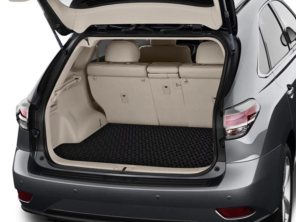 ToughPRO - Trunk Mat suitable with  Camry - All climate Heavy Duty (Made in USA) - Black Rubber - 2007