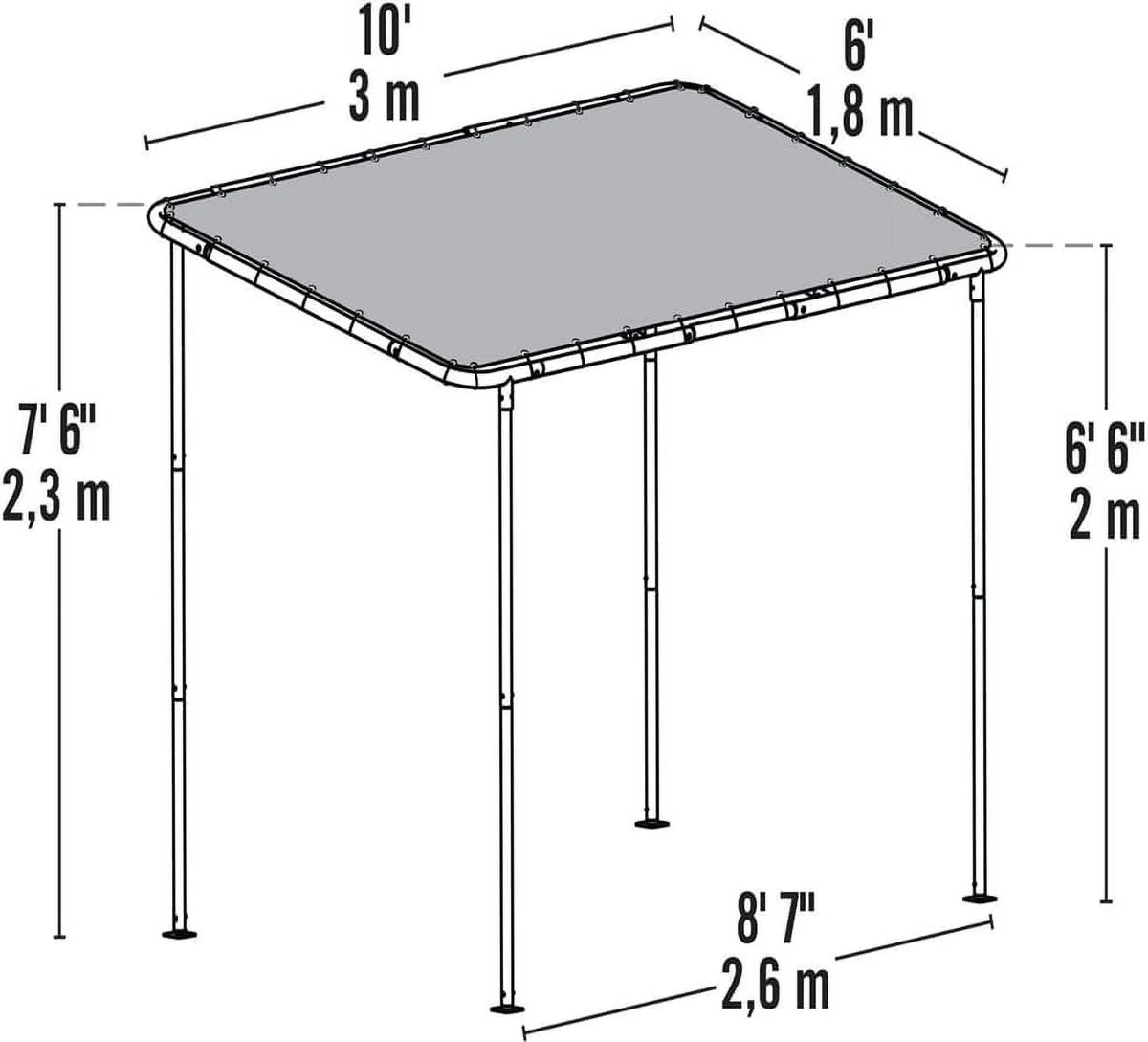Solano Canopy. Shelterlogic 266100 10 x 6 ft