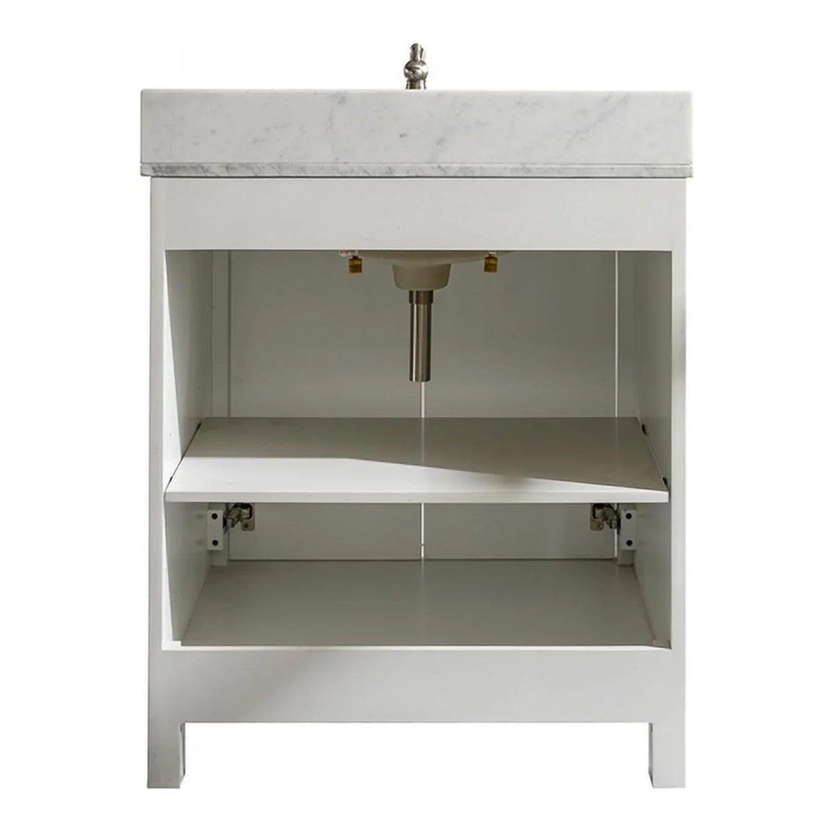 Legion Furniture 30" Contemporary MDF/Veneer Wood Sink Vanity Cabinet - White