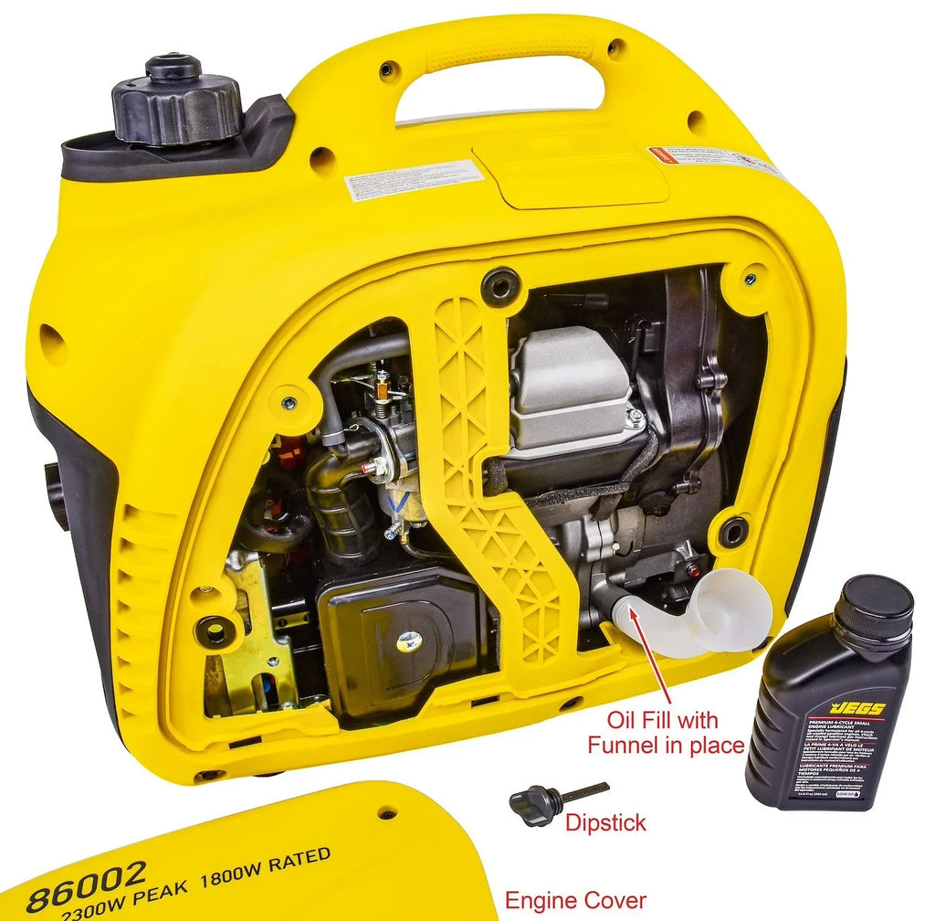 JEGS 86002 Premium Inverter Generator 2 300 Peak Watts 1 800 Running Watts SUPER