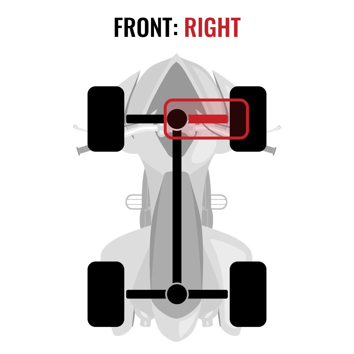 Sixity XT Front Right Axle appropriate with Can-Am Maverick 1000 2015 - XDS DPS 4X4