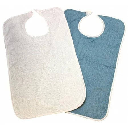 Beck's Classic Bib Hook and Loop Closure Reusable Terry Cloth, BTB1834 - Pack of 12
