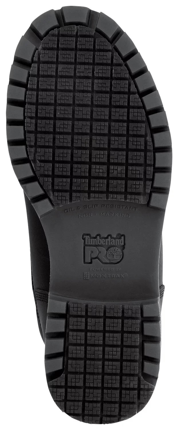 Timberland PRO  8IN Direct Attach Men's, Black, Steel Toe, EH, MaxTRAX Slip immune, WP Boot  (11.0 W)