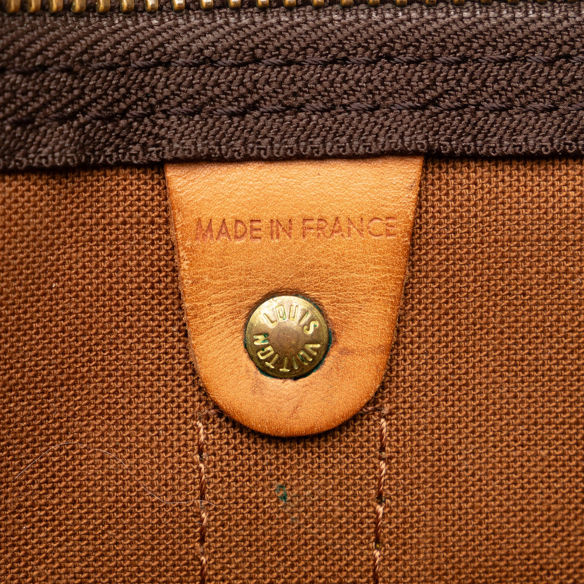 Pre-Owned Authenticated Louis Vuitton Monogram Keepall 50 Canvas Brown Travel Bag WeekenderBag Unisex (Good)