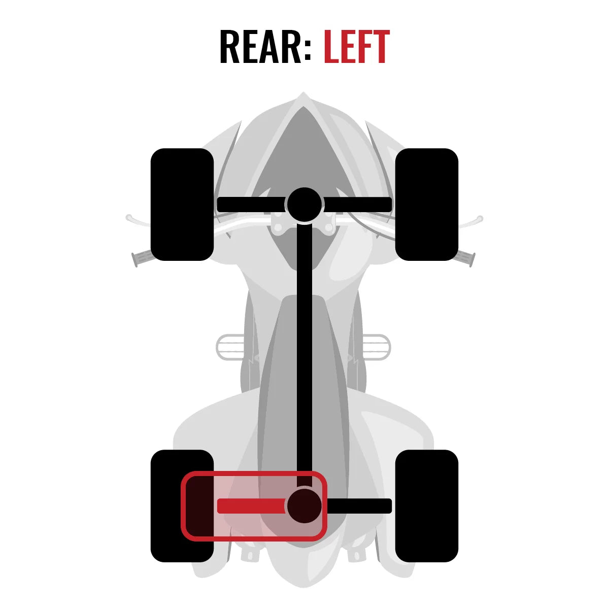 Sixity XT Rear Left Axle matching with Can-Am Outlander 1000 2015 - EFI STD 4X4