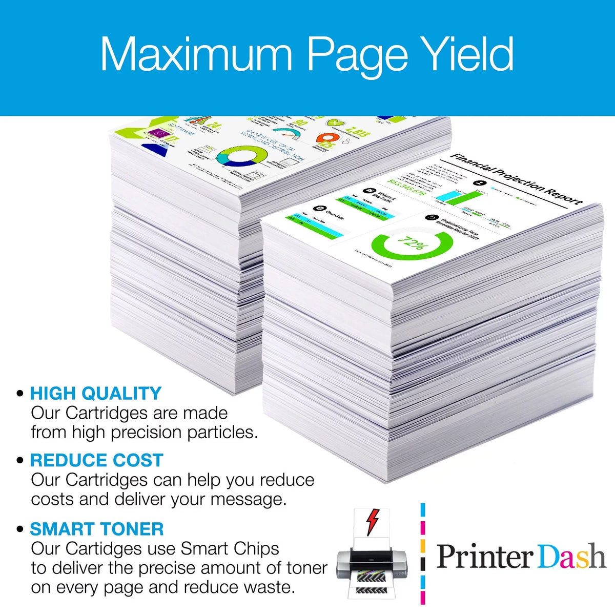 PrinterDash suitable Replacement for LAN IM-C4500/IM-C5500/IM-C5500A/IM-C6000 Black Toner Cartridge (33000 Page Yield) (TYPE IM-C6000) (842283)