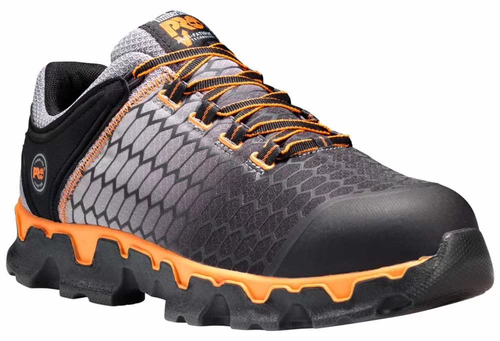 Timberland PRO  Powertrain Sport Men's,Grey/Orange, Alloy Toe, SD, Sport Shoe (11.5 W)