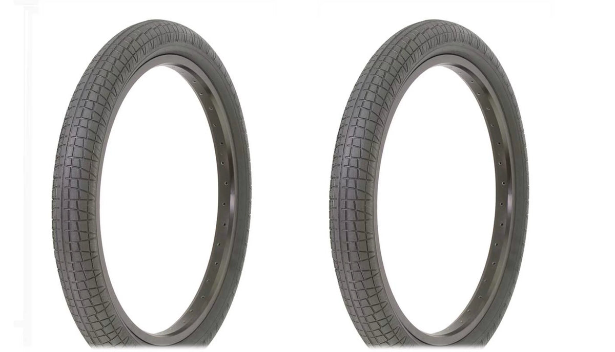Two Bike Tire 20 x 2.30 Black/Black Side Wall IA-2128 Bicycle tire.