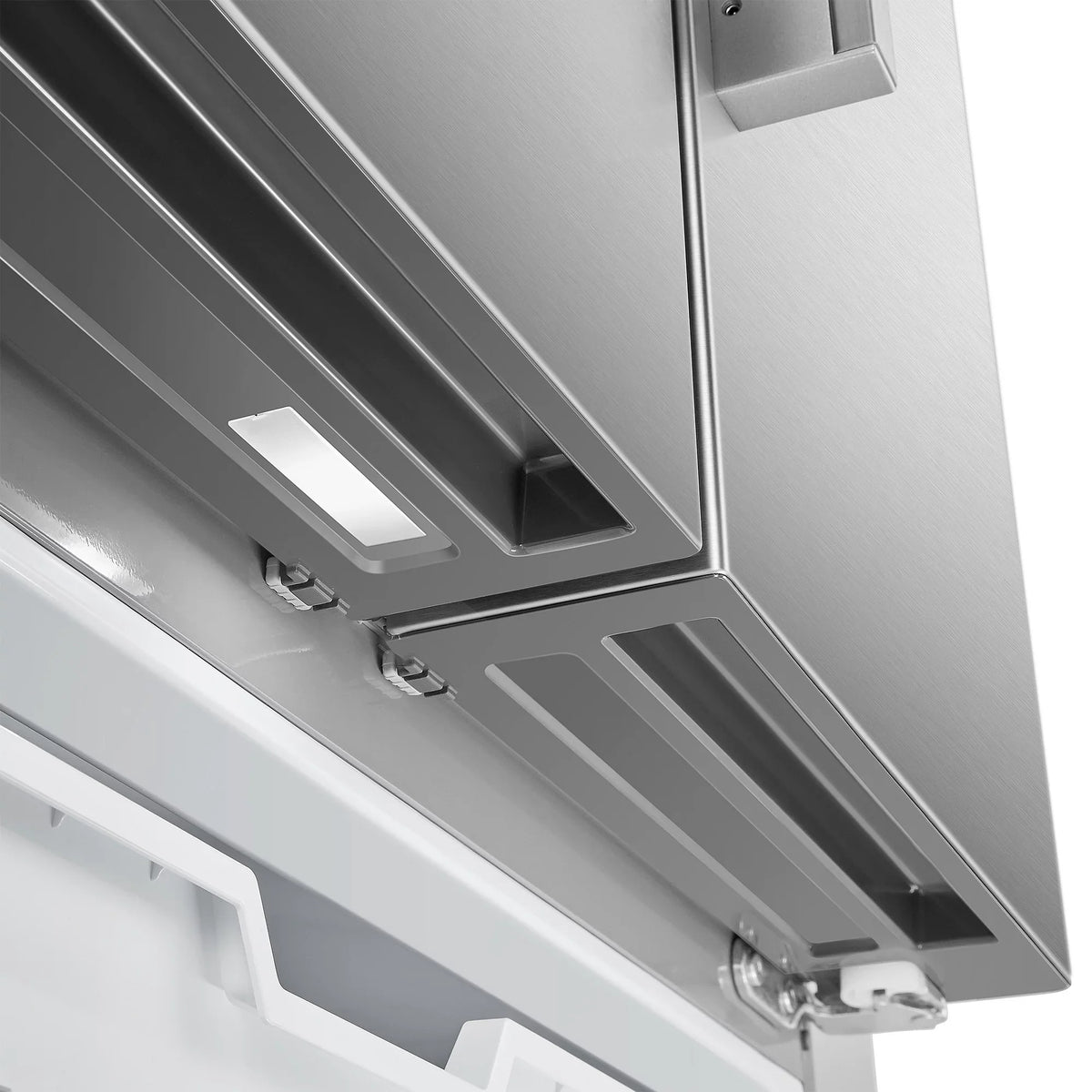 3-Door French Door Refrigerator moisture Dispenser in Stainless Steel. ft. 22.4 cu