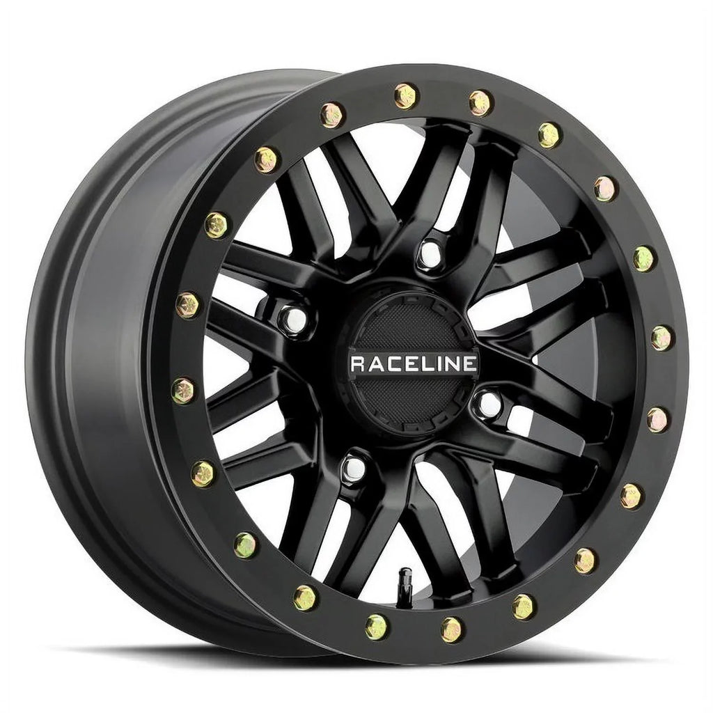 Raceline Ryno Bdlk 14" Bk Wheels 27" BFG KM3 Tires Can-Am Commander Maverick Renegade Outlander Defender