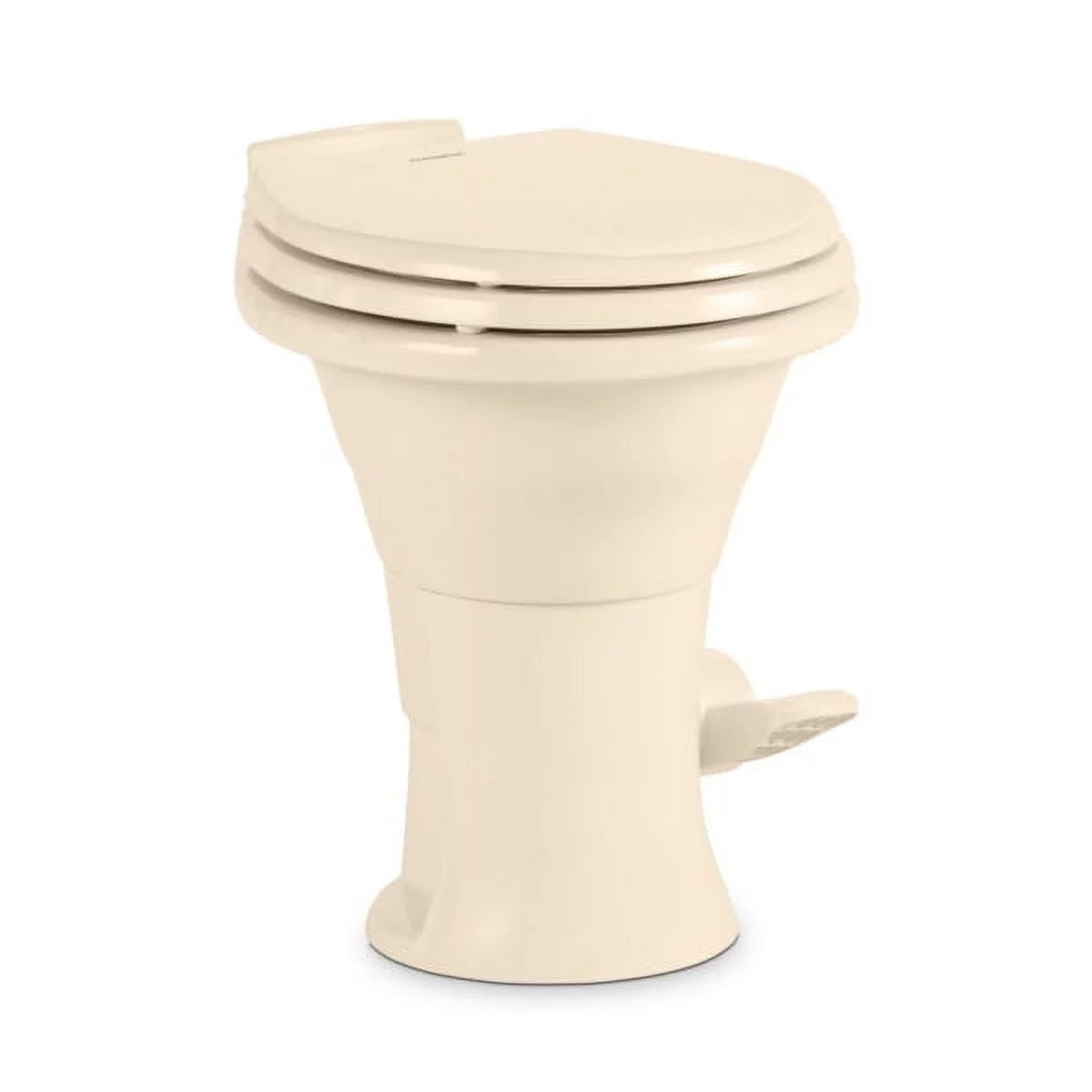 Dometic 310 Standard Toilet - Oblong Shape, Lightweight and Efficient Flush with Pressure-Enhanced PowerFlush and Slow Close Seat protector - Perfect for Modern RVs