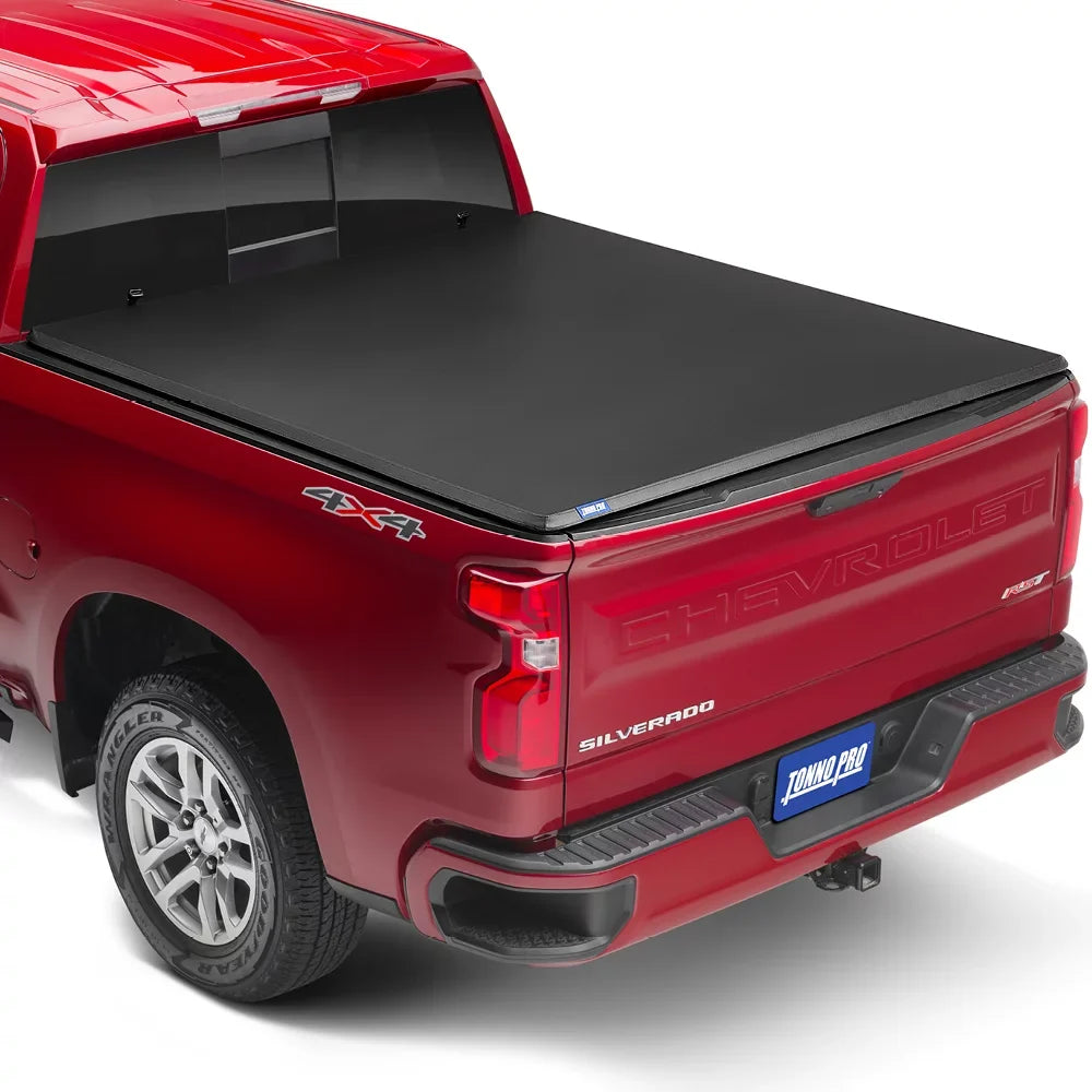 Tonno Pro Tonno Fold, Soft Folding Truck Bed Tonneau protector | 42-107 | Fits 2007 - 2013 Chevy/GMC Silverado/Sierra 1500 8' 2" Bed (97.6")