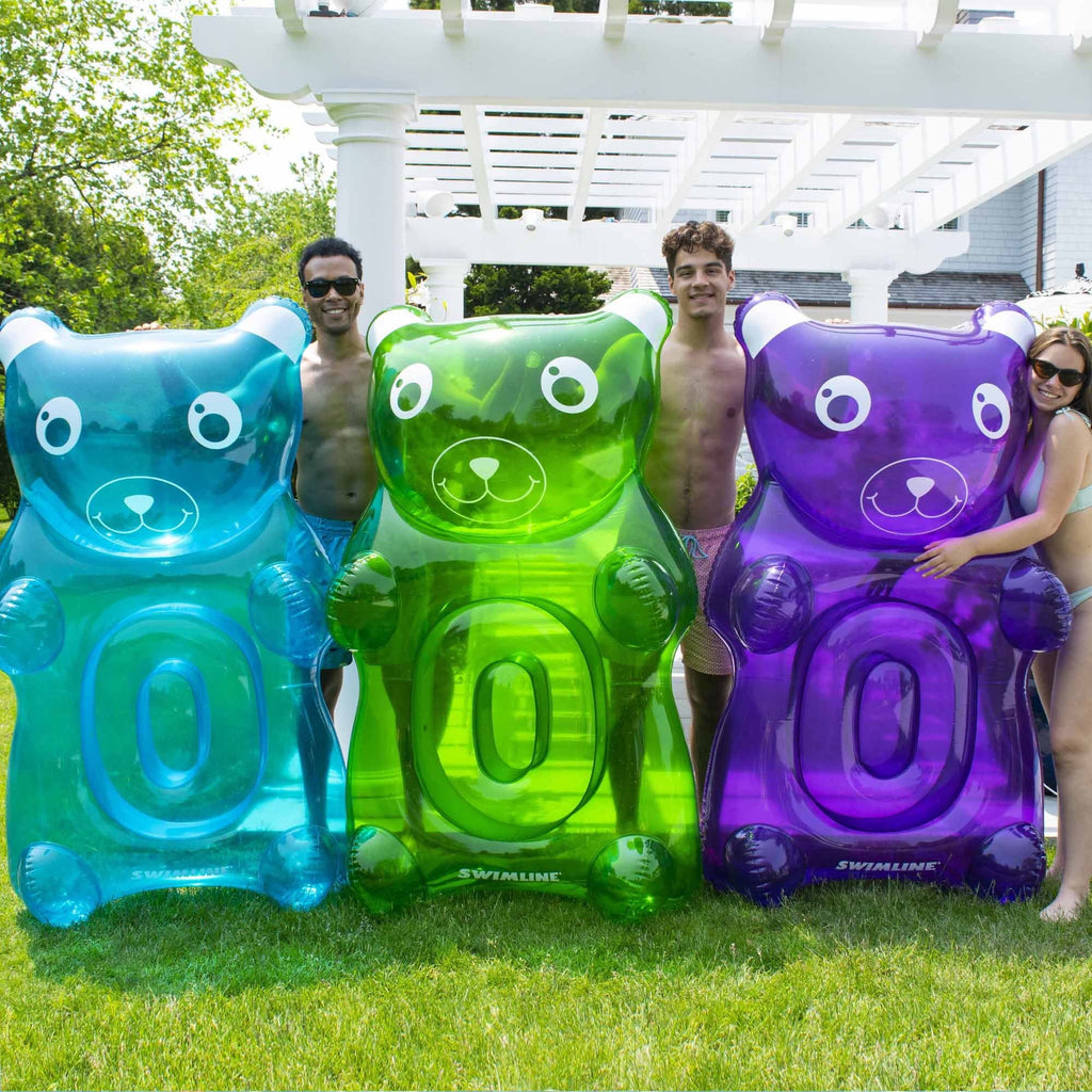 60" Purple Gummy Bear Swimming Pool Float