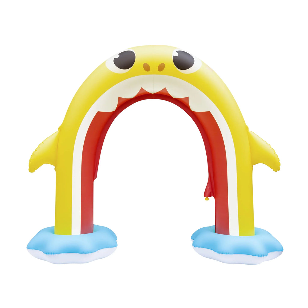 Pinkfong Baby Shark 5ft Inflatable Rainbow Arch, Backyard moisture Sprinkler Summer Fun (Ages 2+)