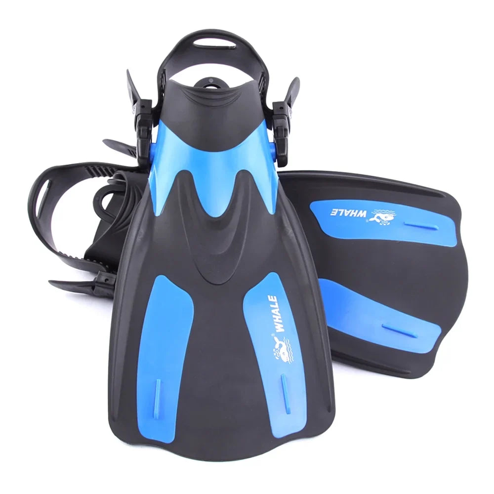 WHALE Adjustable Heel Swim Fins Perfect for Snorkeling and aqua