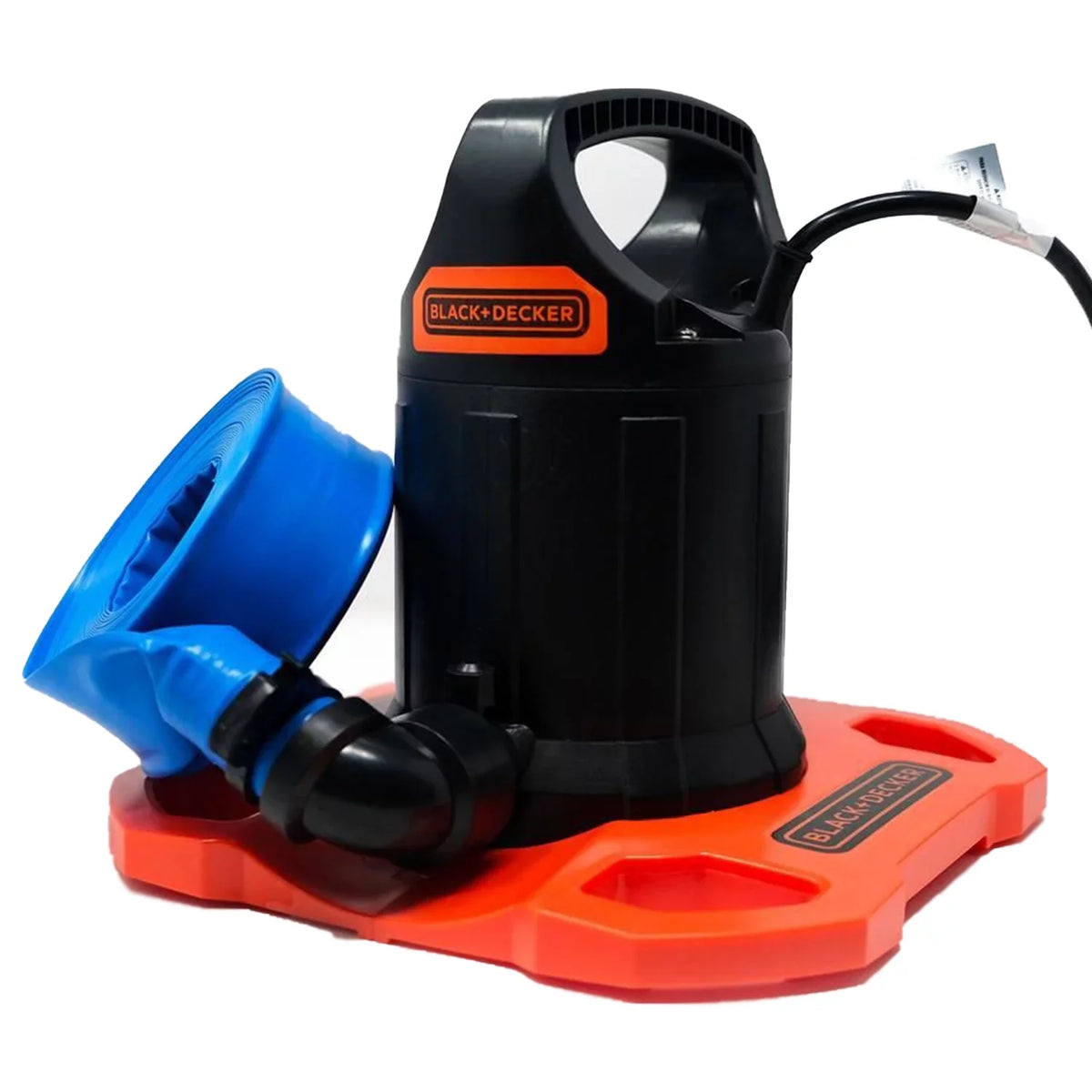 Black+Decker 1500 GPH Submersible Automatic Pool wrap Pump with Discharge Hose