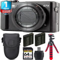 PowerShot G7 X Mark II Camera + Extra Battery +Tripod + 1 Yr Warranty -64GB Kit