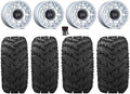 Black Rhino Chamber 14" Wheels Si 26" Reptile Tires Kawasaki Mule Pro FXT