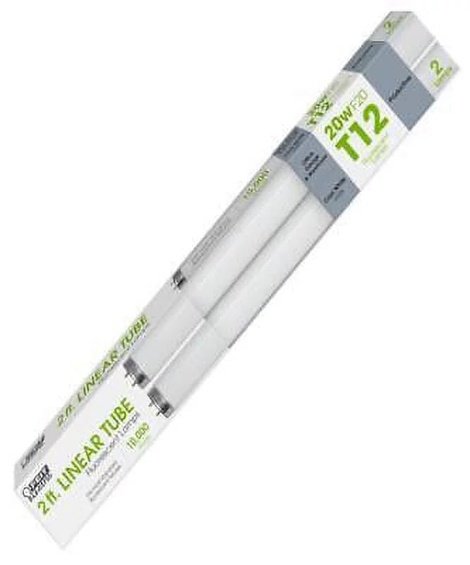 L Fluorescent Bulb Cool White Linear 4100 K (Pack of 6). D X 24 in. Feit Electric 20 W T12 1.5 in