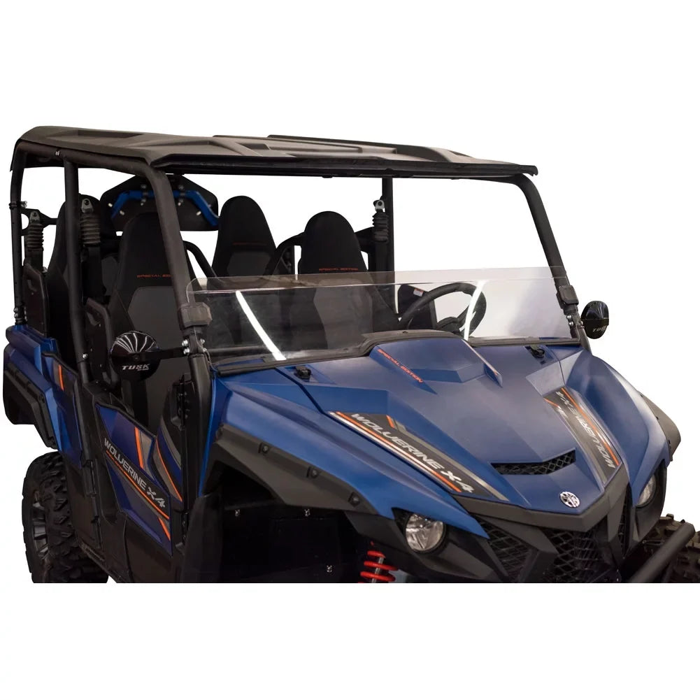 Tusk Removable Half Windshield Clear - Scratch immune For Yamaha Wolverine X4 XT-R 2020
