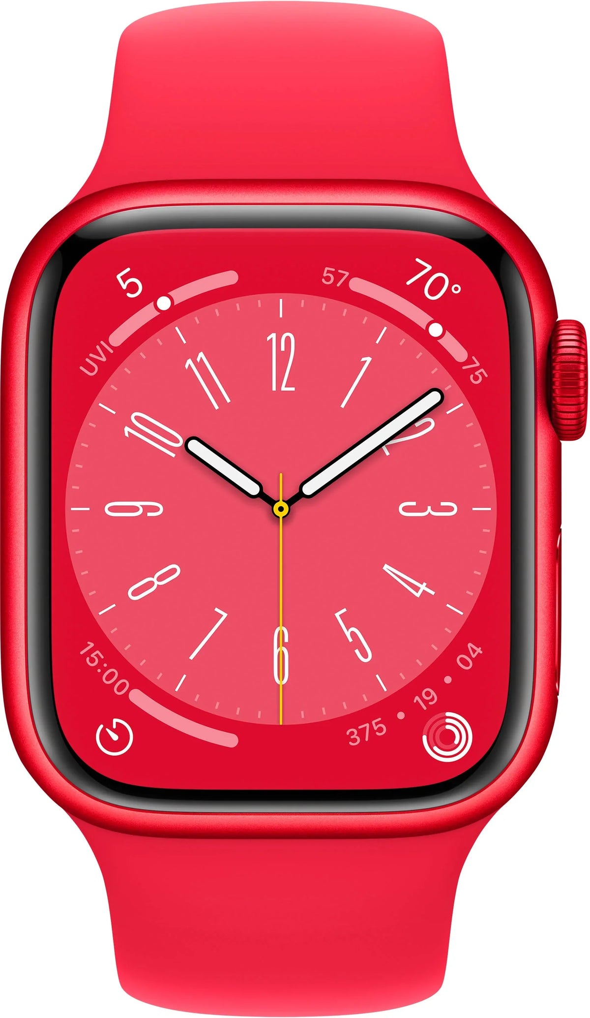 Restored  Watch Gen 8 Series 8 41mm (PRODUCT)RED Aluminum - (PRODUCT)RED Sport Band MNUG3LL/A (Refurbished)