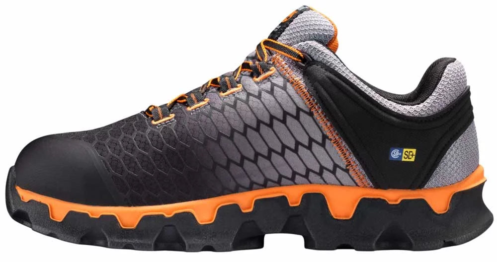 Timberland PRO  Powertrain Sport Men's,Grey/Orange, Alloy Toe, SD, Sport Shoe (11.5 W)