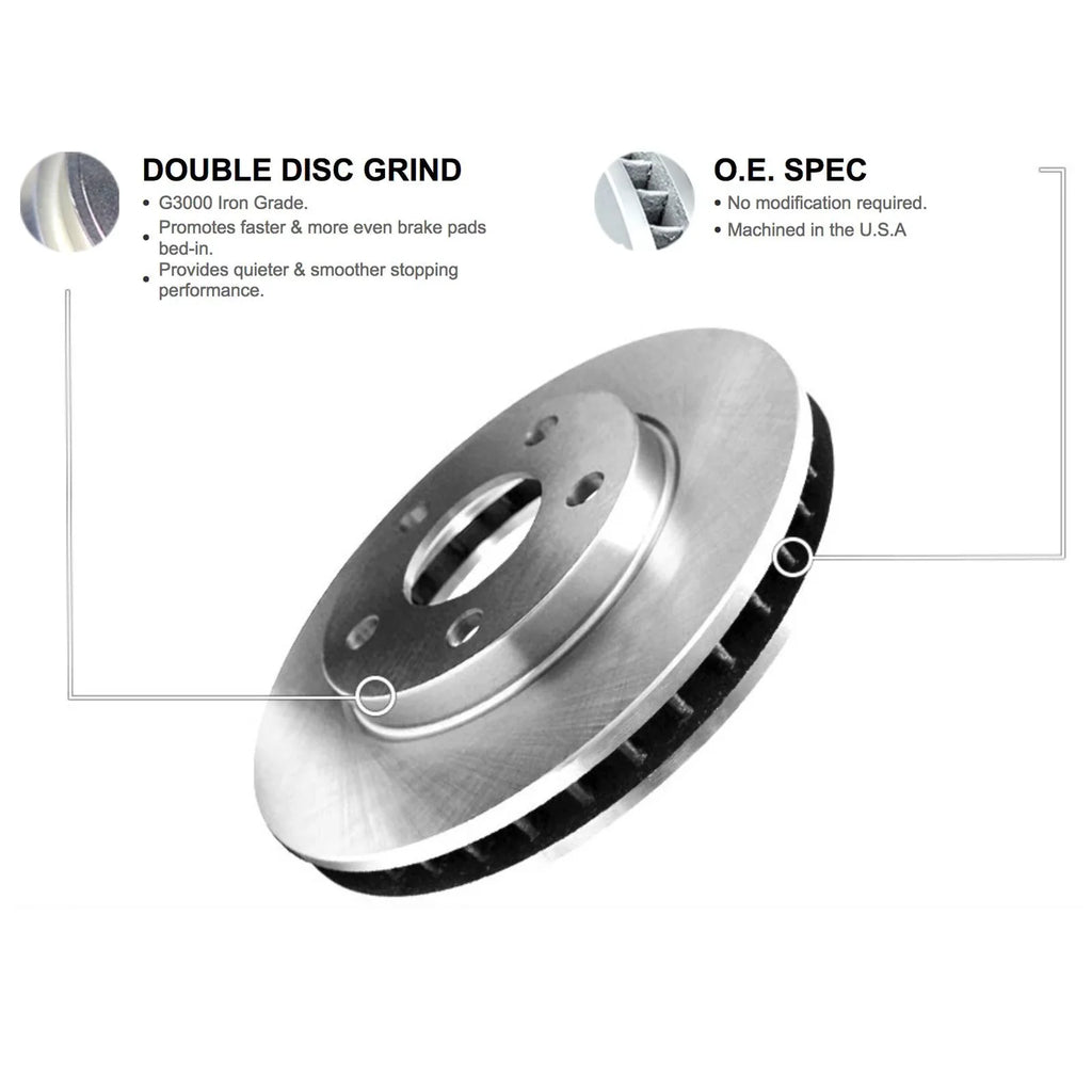 R1 Concepts Wfuh1 91020 R1 Concepts Brake Rotor Blank With Optimum Oe Pads & Fits select: 2017-2018  YARIS IA, 2016  SCION IA