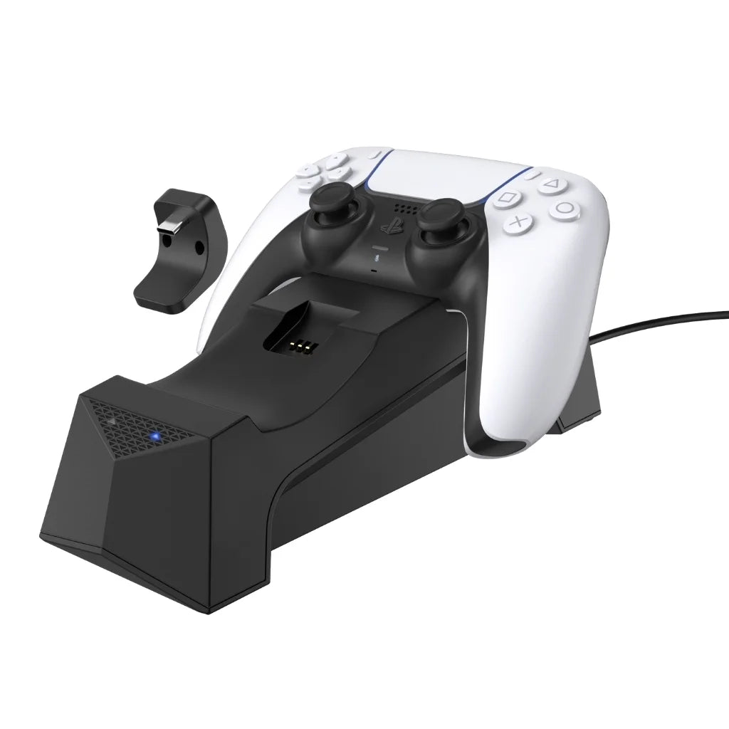 Playstation 5 Disc Version Console with Extra Black Controller, 1080p HD Camera and Surge Dual Controller Charge Dock Bundle