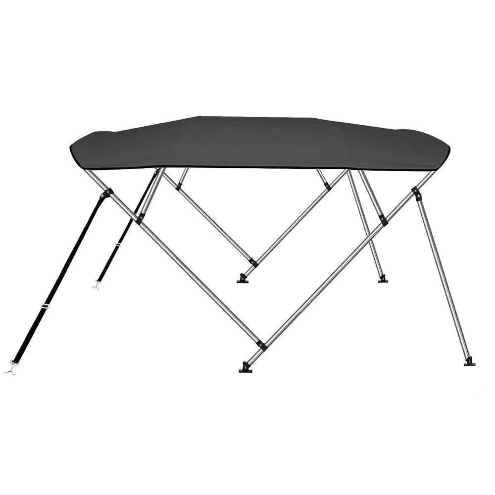 SereneLife 4 Bow 85-90 Inch Bimini Top craft shield with Double Walled Frame, Gray