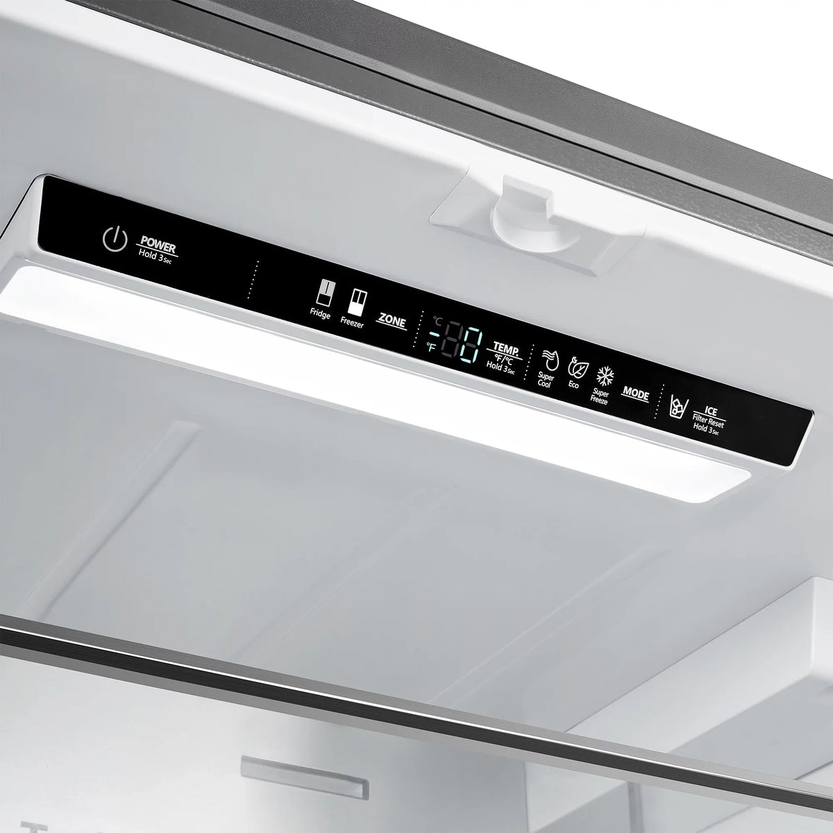 3-Door French Door Refrigerator moisture Dispenser in Stainless Steel. ft. 22.4 cu